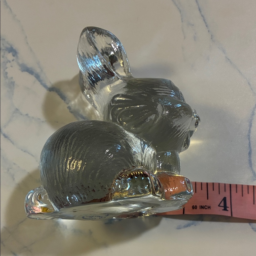 Goebel Clear Glass Rabbit Figurine - Picture 6 of 7